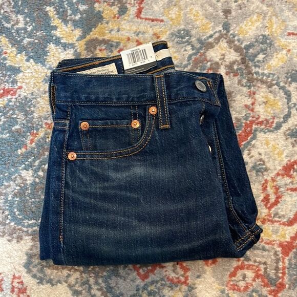 NWT Levi’s Icon Wedgie Dark Wash Jeans Size 24 - Picture 4 of 7